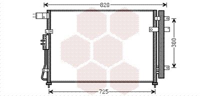 VAN WEZEL Конденсатор, кондиционер 83005138